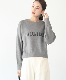 M.deux | [[ショート丈ロゴニット]](ニット/セーター)