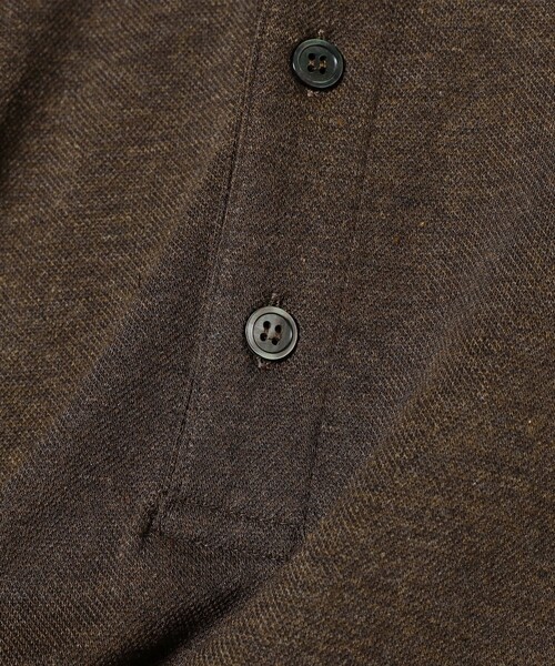 BEAMS F(ビームスエフ)の「MORGANO × BEAMS F / 別注 カノコ ショートスリーブ ポロシャツ(ポロシャツ・メンズ・ラベンダー/ネイビー/ロイヤルブルー/グリーン/ダークブラウン・48/46/44/52/50)」の13枚目の写真