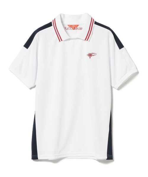 ⛳️ ビームスゴルフBEAMSGOLF⛳️メンズ半袖ポロシャツ　ホワイト　L BEAMS GOLF ビームスゴルフ 半袖ポロシャツ ホワイト系 M ゴルフ