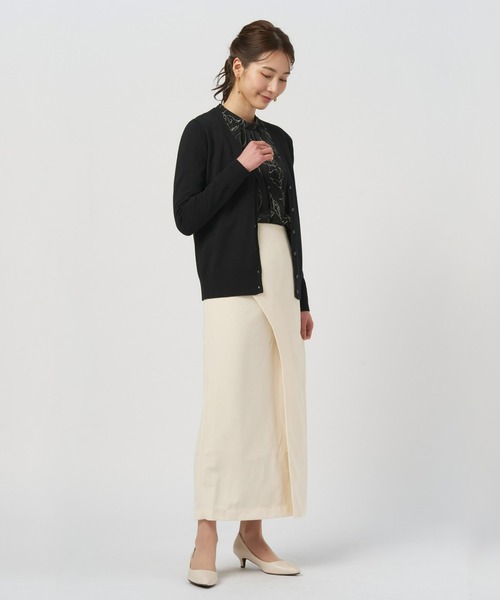 TOKYO SHIRTS（トウキョウシャツ）の「前タックブラウス（シャツ/ブラウス・レディース・オフホワイト/ブラック・L/LL/M）」の5枚目の写真