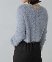 FREE'S MART | 前後２ＷＡＹリブシャギーショート丈ニット(カーディガン/ボレロ)