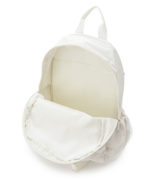 emmi（エミ）の「【emmi atelier】eco　メッシュカバーミニギャザーバックパック（バックパック/リュック・レディース・アイボリー/ブラック・FREE）」の9枚目の写真