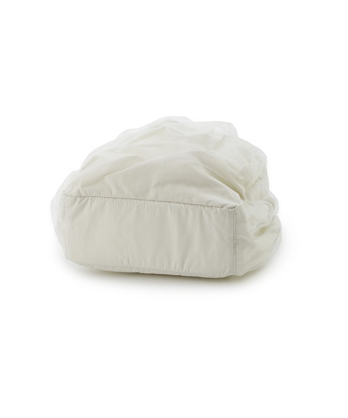 emmi（エミ）の「【emmi atelier】eco　メッシュカバーミニギャザーバックパック（バックパック/リュック・レディース・アイボリー/ブラック・FREE）」の10枚目の写真