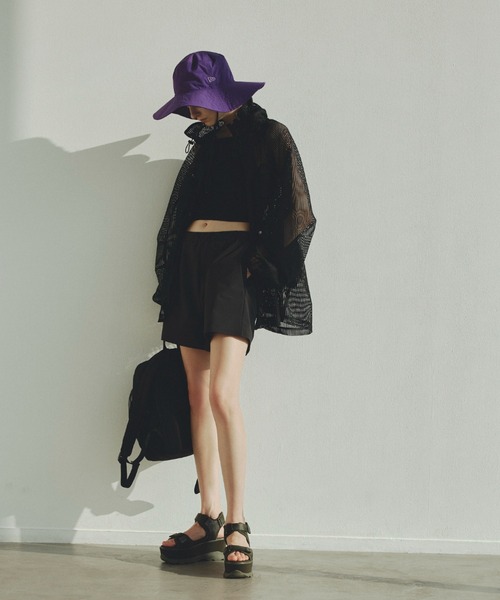 emmi（エミ）の「【emmi atelier】eco　メッシュカバーミニギャザーバックパック（バックパック/リュック・レディース・アイボリー/ブラック・FREE）」の19枚目の写真