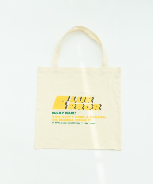 eLur(エラー)の「ロゴトートバッグ(トートバッグ・レディース・ブルー/レッド/アイボリー・FREE)」の10枚目の写真
