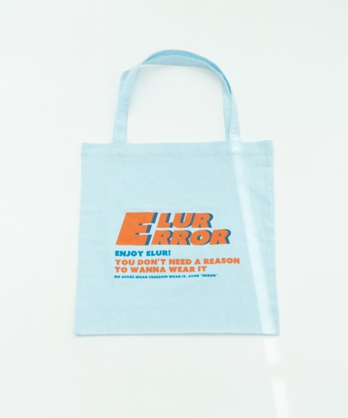 eLur(エラー)の「ロゴトートバッグ(トートバッグ・レディース・ブルー/レッド/アイボリー・FREE)」の11枚目の写真