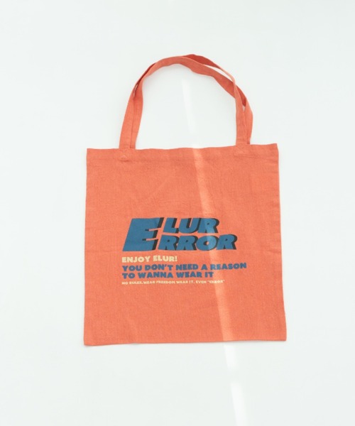 eLur(エラー)の「ロゴトートバッグ(トートバッグ・レディース・ブルー/レッド/アイボリー・FREE)」の9枚目の写真