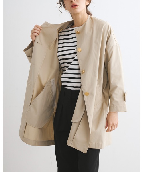 Traditional Weatherwear（トラディショナルウェザーウェア）の「MALTON NO COLLAR（その他アウター・レディース・ネイビー/ブラック/ナチュラル・32/34）」の19枚目の写真