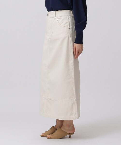 GALLEST(ギャレスト)の「フレアデニムスカート(デニムスカート・レディース・アイボリー/チャコールグレー/ネイビー・40/38/36)」の6枚目の写真