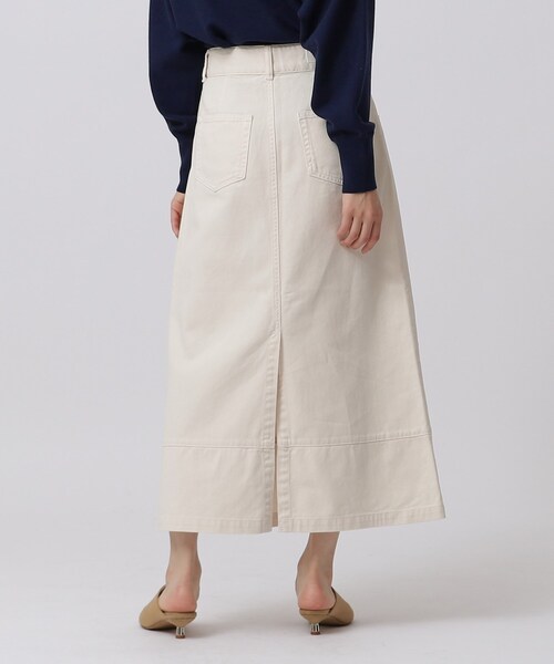 GALLEST(ギャレスト)の「フレアデニムスカート(デニムスカート・レディース・アイボリー/チャコールグレー/ネイビー・40/38/36)」の7枚目の写真