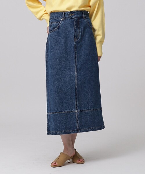 GALLEST(ギャレスト)の「フレアデニムスカート(デニムスカート・レディース・アイボリー/チャコールグレー/ネイビー・40/38/36)」の12枚目の写真