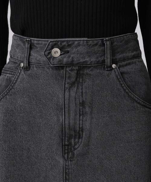 GALLEST(ギャレスト)の「フレアデニムスカート(デニムスカート・レディース・アイボリー/チャコールグレー/ネイビー・40/38/36)」の18枚目の写真