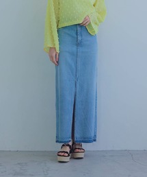 1990 deep slit denim skirt(ディープスリットデニムスカート)