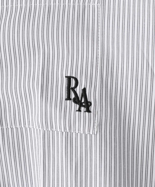 repipi armario（レピピ アルマリオ）の「ストライプカタリボンブラウス（シャツ/ブラウス・キッズ・ブラック/サックスブルー/ピンク・MEDIUM/SMALL/LARGE）」の17枚目の写真