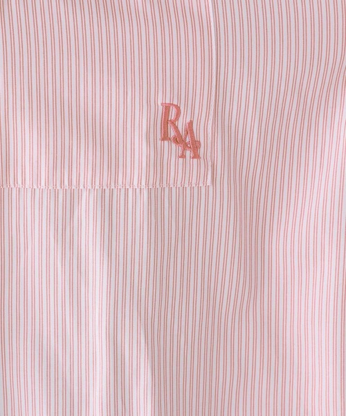 repipi armario（レピピ アルマリオ）の「ストライプカタリボンブラウス（シャツ/ブラウス・キッズ・ブラック/サックスブルー/ピンク・MEDIUM/SMALL/LARGE）」の19枚目の写真