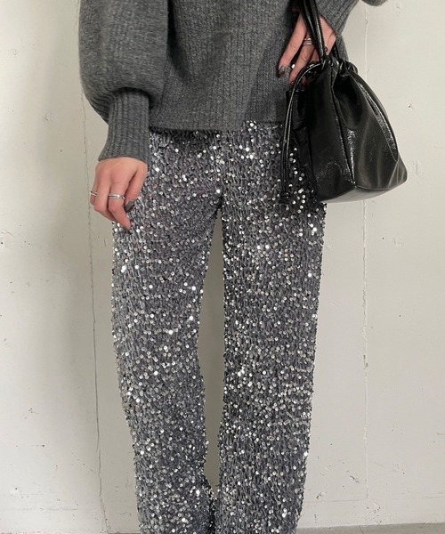 LOWRYS FARM（ローリーズファーム）の「２ＷＡＹメタリックキンチャク  996845（ハンドバッグ・レディース・ブラック/シルバー/グリーン・FREE）」の8枚目の写真