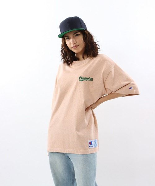 Champion(チャンピオン)の「【Champion/チャンピオン】メンズ アクションスタイル ショートスリーブTシャツ(Tシャツ/カットソー・メンズ・オレンジ/グリーン/ピンク/ブルー・SMALL/MEDIUM/LARGE/X-LARGE)」の1枚目の写真