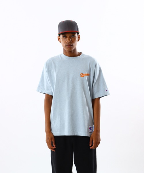 Champion(チャンピオン)の「【Champion/チャンピオン】メンズ アクションスタイル ショートスリーブTシャツ(Tシャツ/カットソー・メンズ・オレンジ/グリーン/ピンク/ブルー・SMALL/MEDIUM/LARGE/X-LARGE)」の9枚目の写真