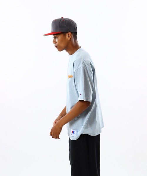 Champion(チャンピオン)の「【Champion/チャンピオン】メンズ アクションスタイル ショートスリーブTシャツ(Tシャツ/カットソー・メンズ・オレンジ/グリーン/ピンク/ブルー・SMALL/MEDIUM/LARGE/X-LARGE)」の10枚目の写真