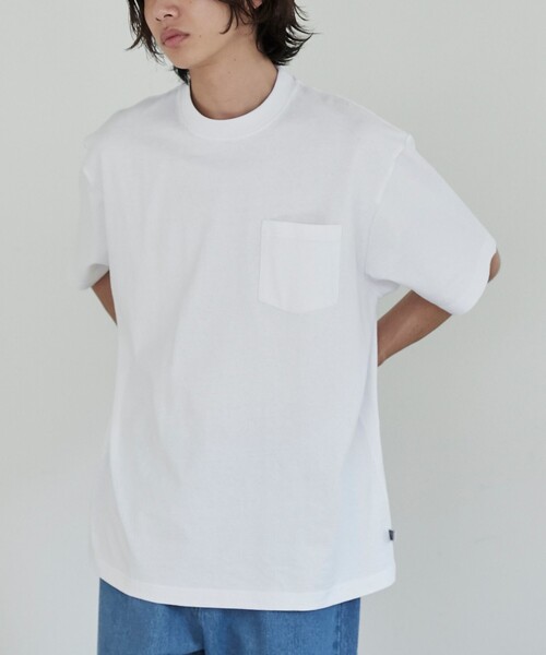 coen（コーエン）の「USAコットンスタンダードポケットTシャツ（Tシャツ/カットソー・メンズ・ブラック/ホワイト/ライトグレー/ダークグレー・S/M/L/XL）」の5枚目の写真