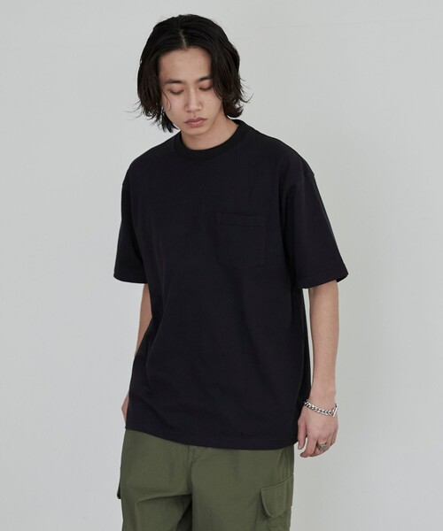 coen（コーエン）の「USAコットンスタンダードポケットTシャツ（Tシャツ/カットソー・メンズ・ブラック/ホワイト/ライトグレー/ダークグレー・S/M/L/XL）」の12枚目の写真