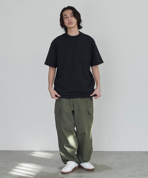 coen（コーエン）の「USAコットンスタンダードポケットTシャツ（Tシャツ/カットソー・メンズ・ブラック/ホワイト/ライトグレー/ダークグレー・S/M/L/XL）」の13枚目の写真