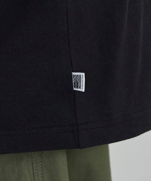 coen（コーエン）の「USAコットンスタンダードポケットTシャツ（Tシャツ/カットソー・メンズ・ブラック/ホワイト/ライトグレー/ダークグレー・S/M/L/XL）」の15枚目の写真