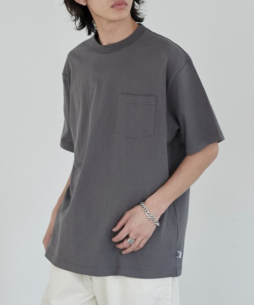 coen（コーエン）の「USAコットンスタンダードポケットTシャツ（Tシャツ/カットソー・メンズ・ブラック/ホワイト/ライトグレー/ダークグレー・S/M/L/XL）」の21枚目の写真