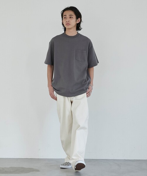 coen（コーエン）の「USAコットンスタンダードポケットTシャツ（Tシャツ/カットソー・メンズ・ブラック/ホワイト/ライトグレー/ダークグレー・S/M/L/XL）」の22枚目の写真