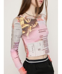 SLY | 【2024SS新作】COLLAGE PRINT TOPS コラージュ プリント トップス(Tシャツ/カットソー)