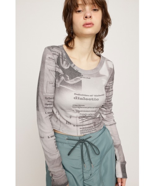 SLY（スライ）の「COLLAGE PRINT TOPS コラージュ プリント