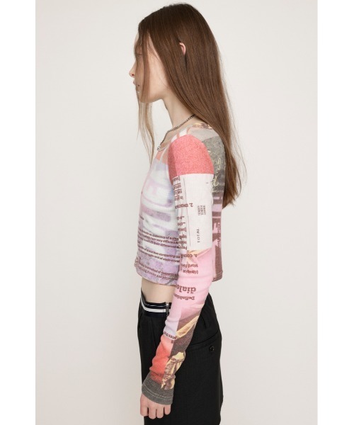 SLY（スライ）の「COLLAGE PRINT TOPS コラージュ プリント