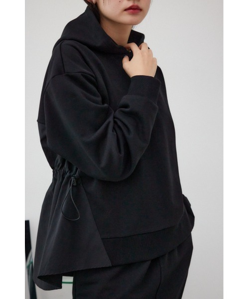 AZUL by moussy(アズールバイマウジー)の「フハクドッキングパーカー(パーカー・レディース・ブラック/アイボリー/ライトカーキ・SMALL/MEDIUM)」の15枚目の写真