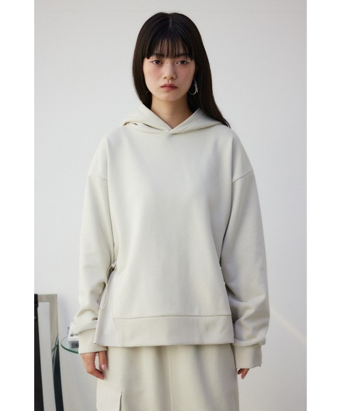 AZUL by moussy(アズールバイマウジー)の「フハクドッキングパーカー(パーカー・レディース・ブラック/アイボリー/ライトカーキ・SMALL/MEDIUM)」の7枚目の写真