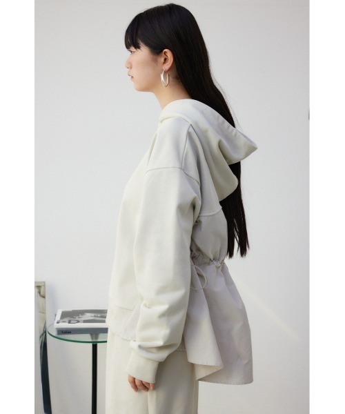 AZUL by moussy(アズールバイマウジー)の「フハクドッキングパーカー(パーカー・レディース・ブラック/アイボリー/ライトカーキ・SMALL/MEDIUM)」の8枚目の写真