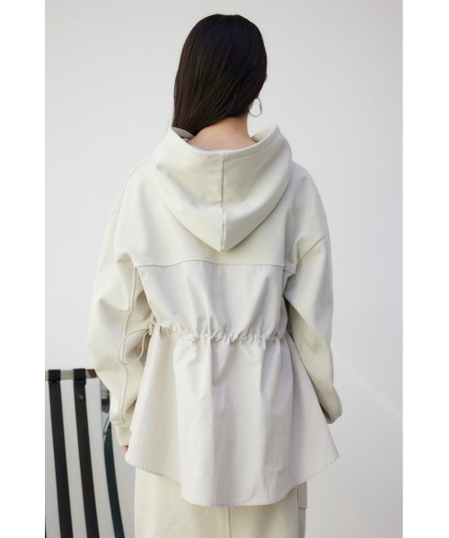 AZUL by moussy(アズールバイマウジー)の「フハクドッキングパーカー(パーカー・レディース・ブラック/アイボリー/ライトカーキ・SMALL/MEDIUM)」の9枚目の写真