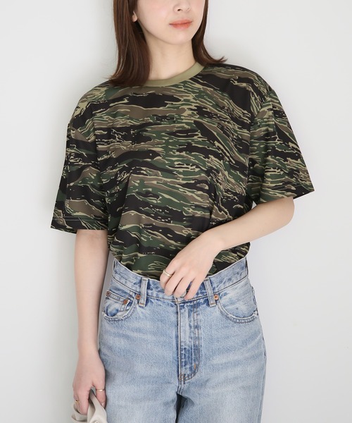 United Athle(ユナイテッドアスレ)の「【United Athle】4.1オンス ドライアスレチック カモフラージュ Tシャツ ※5906(Tシャツ/カットソー・レディース・タイガーカモ/ネイビー系1/ブラック系1/カモフラージュ/ウッドランド/グレー系カモフラージュ/ホワイト系1・XL/L/M/S)」の5枚目の写真