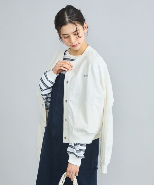 PENNEYS(ぺニーズ)の「PENNEYS(ぺニーズ)別注インレイクルーネックカーディガン(カーディガン/ボレロ・レディース・オフホワイト/ライトグレー/ネイビー/ダークグレー/ロイヤルブルー・M/L)」の13枚目の写真