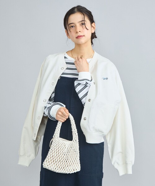 PENNEYS(ぺニーズ)の「PENNEYS(ぺニーズ)別注インレイクルーネックカーディガン(カーディガン/ボレロ・レディース・オフホワイト/ライトグレー/ネイビー/ダークグレー/ロイヤルブルー・M/L)」の14枚目の写真