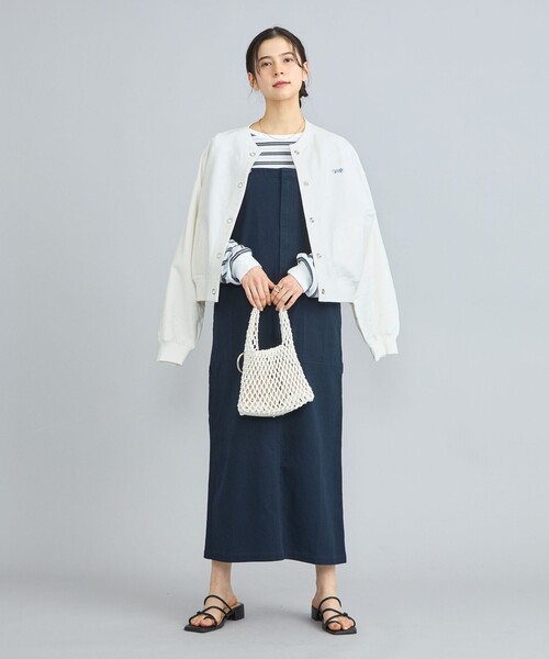 PENNEYS(ぺニーズ)の「PENNEYS(ぺニーズ)別注インレイクルーネックカーディガン(カーディガン/ボレロ・レディース・オフホワイト/ライトグレー/ネイビー/ダークグレー/ロイヤルブルー・M/L)」の15枚目の写真