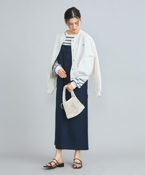 PENNEYS(ぺニーズ)の「PENNEYS(ぺニーズ)別注インレイクルーネックカーディガン(カーディガン/ボレロ・レディース・オフホワイト/ライトグレー/ネイビー/ダークグレー/ロイヤルブルー・M/L)」の16枚目の写真