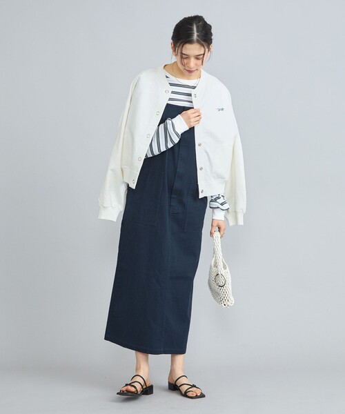 PENNEYS(ぺニーズ)の「PENNEYS(ぺニーズ)別注インレイクルーネックカーディガン(カーディガン/ボレロ・レディース・オフホワイト/ライトグレー/ネイビー/ダークグレー/ロイヤルブルー・M/L)」の17枚目の写真