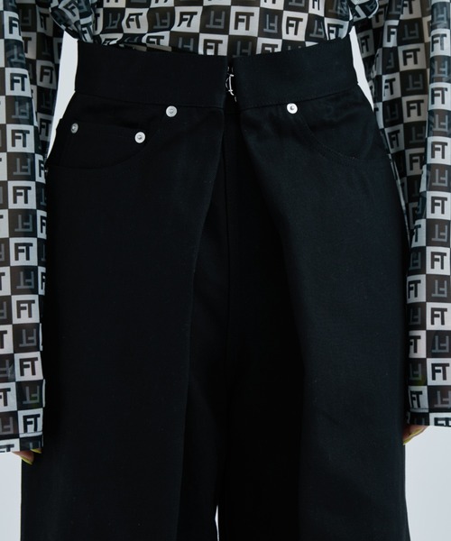 JOHN LAWRENCE SULLIVAN（ジョンローレンスサリバン）の「【JOHN LAWRENCE SULLIVAN/ジョンローレンスサリバン】RIGID DENIM WIDE PANTS (SHORT LENGTH)（デニムパンツ・レディース・ブラック/ホワイト・XS/S）」の16枚目の写真