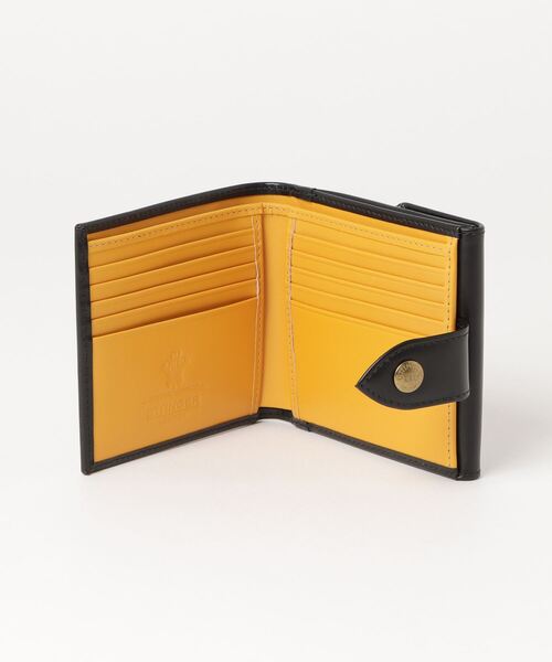 ETTINGER（エッティンガー）の「ETTINGER Tab Wallet with 10 C/C & Purse エッティンガー ブライドルレザー 2つ折りタブ財布（財布・メンズ・ブラック・FREE）」の12枚目の写真
