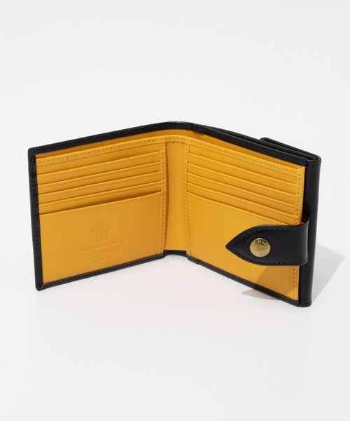 ETTINGER（エッティンガー）の「ETTINGER Tab Wallet with 10 C/C & Purse エッティンガー ブライドルレザー 2つ折りタブ財布（財布・メンズ・ブラック・FREE）」の3枚目の写真