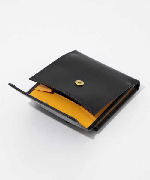 ETTINGER（エッティンガー）の「ETTINGER Tab Wallet with 10 C/C & Purse エッティンガー ブライドルレザー 2つ折りタブ財布（財布・メンズ・ブラック・FREE）」の5枚目の写真