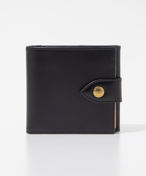 ETTINGER（エッティンガー）の「ETTINGER Tab Wallet with 10 C/C & Purse エッティンガー ブライドルレザー 2つ折りタブ財布（財布・メンズ・ブラック・FREE）」の8枚目の写真