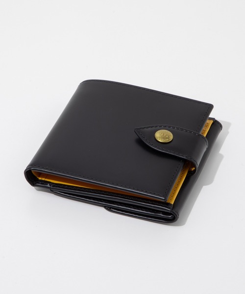 ETTINGER（エッティンガー）の「ETTINGER Tab Wallet with 10 C/C & Purse エッティンガー ブライドルレザー 2つ折りタブ財布（財布・メンズ・ブラック・FREE）」の7枚目の写真