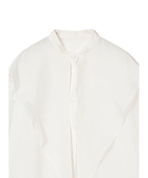 COEL（コエル）の「ビッグカラーシアーシャツ（シャツ/ブラウス・レディース・ピンク/ホワイト/ブラック・FREE）」の15枚目の写真