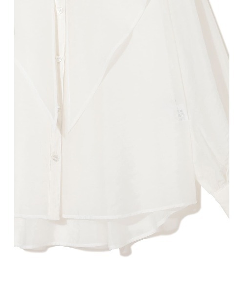 COEL（コエル）の「ビッグカラーシアーシャツ（シャツ/ブラウス・レディース・ピンク/ホワイト/ブラック・FREE）」の16枚目の写真